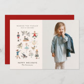 12日のクリスマスカード シーズンカード (正面/裏面)