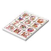 12日のクリスマスキルトプリント贈答品 ノートパッド (回転)