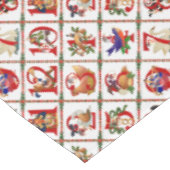 12日のクリスマスキルトプリント テーブルクロス (アングル)