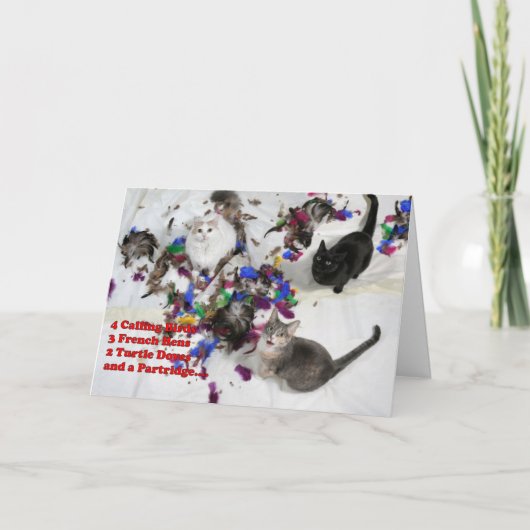 12日のクリスマスグリーティングカード シーズンカード (正面)