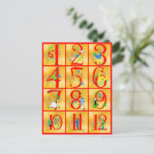 12日のクリスマスソングフォークのアートナンバー シーズンポストカード (スタンド正面)