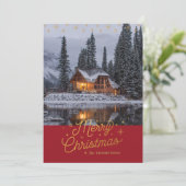 12日のクリスマステンプレート写真カード シーズンカード (スタンド正面)