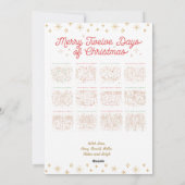 12日のクリスマステンプレート写真カード シーズンカード (裏面)