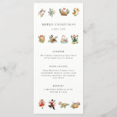 12日のクリスマスディナーパーティー メニュー (正面)