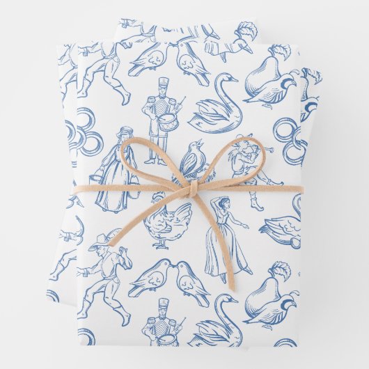 12日のクリスマストイル ラッピングペーパーシート (インサイチュ)