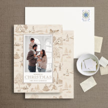 12日のクリスマストイレホリデイフォトカード