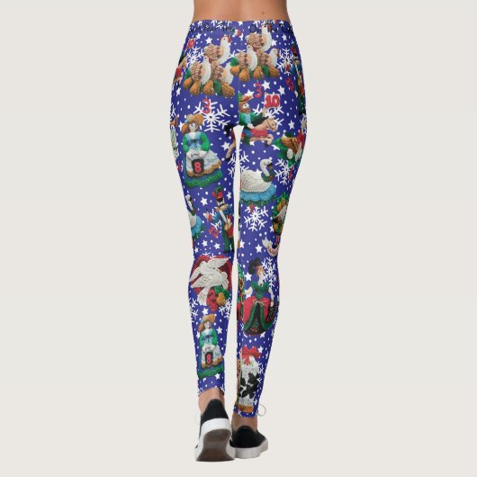 12日のクリスマスナシの木に入ったパトリッジ レギンス (裏面)