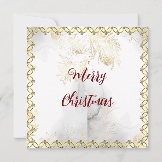 12日のクリスマスバケットリストかわいいホリデーカード 招待状 (裏面)