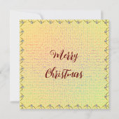 12日のクリスマスバケットリストかわいいホリデーカード 招待状 (裏面)