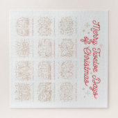 12日のクリスマスパズル20x20 ジグソーパズル (横)