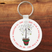 12日のクリスマスパラトリッジの梨の木 キーホルダー (正面)