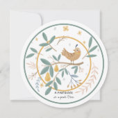 12日のクリスマスパラトリッジの梨の木 シーズンカード (正面)