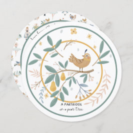 12日のクリスマスパラトリッジの梨の木 シーズンカード