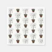 12日のクリスマスパラトリッジの梨の木 スタンダードカクテルナプキン (正面)