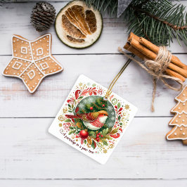 12日のクリスマスパラトリッジの梨の木 セラミックオーナメント