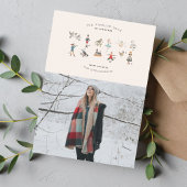 12日のクリスマスフォトカード シーズンカード