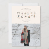 12日のクリスマスフォトカード シーズンカード (正面)