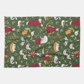 12日のクリスマスフォーク芸術動物 キッチンタオル (横)