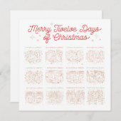 12日のクリスマスフラット/フォトカード5.25 (正面/裏面)