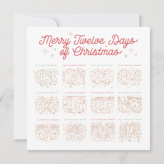 12日のクリスマスフラット/フォトカード5.25 (正面)