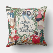 12日のクリスマスベージュ色 クッション (裏面)