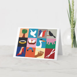 12日のクリスマスホリデーグリーティングカード シーズンカード