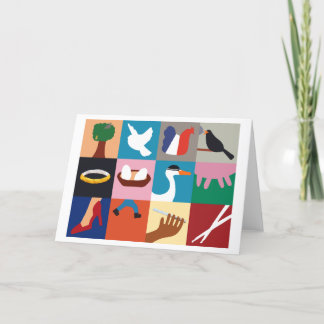 12日のクリスマスホリデーグリーティングカード シーズンカード