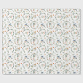 12日のクリスマスホリデーパターン ラッピングペーパー (フラット)