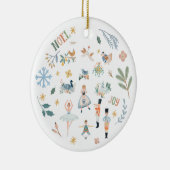 12日のクリスマスホリデーファ伝統的ミリ セラミックオーナメント (右)