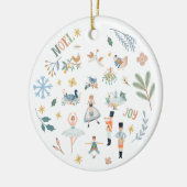 12日のクリスマスホリデーファ伝統的ミリ セラミックオーナメント (左)