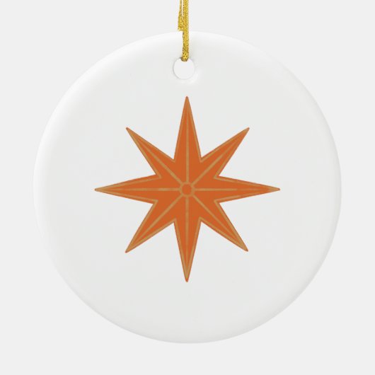 12日のクリスマスホリデーファ伝統的ミリ セラミックオーナメント (裏面)