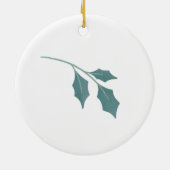 12日のクリスマスホリデー伝統的パイパー セラミックオーナメント (裏面)