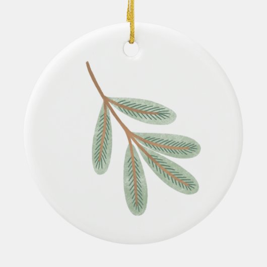 12日のクリスマスホリデー伝統的ロード セラミックオーナメント (裏面)