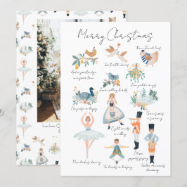 12日のクリスマスホリデー写真パーソナライズされた シーズンカード