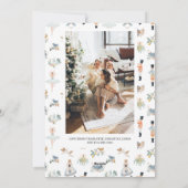 12日のクリスマスホリデー写真パーソナライズされた シーズンカード (裏面)