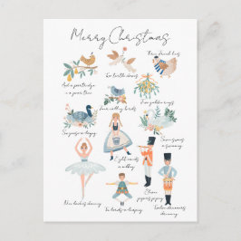 12日のクリスマスホリデー写真パーソナライズされた ポストカード