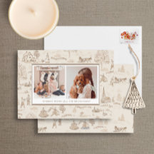 12日のクリスマスホリデー数々のフォトカード