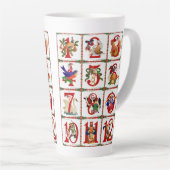 12日のクリスマスラテマグカップ カフェラテマグ (右アングル)