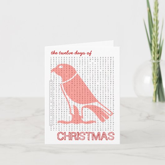 12日のクリスマスワード検索カード2 シーズンカード (正面)