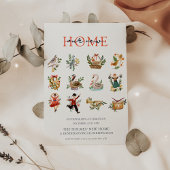 12日のクリスマス引っ越し祝いパーティーパーティー 招待状