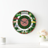 12日のクリスマス時計 ラージ壁時計 (ホーム)