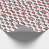 12日のクリスマス11のパイパーの配管 ラッピングペーパー (角)