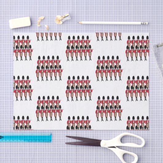 12日のクリスマス11のパイパーの配管 薄葉紙 (クラフト)