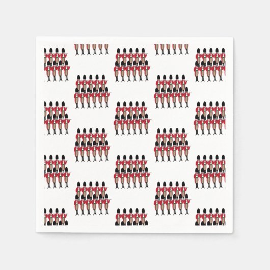 12日のクリスマス11ピアス配管 スタンダードカクテルナプキン (正面)