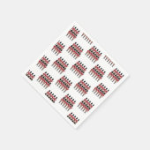 12日のクリスマス11ピアス配管 スタンダードカクテルナプキン (角)