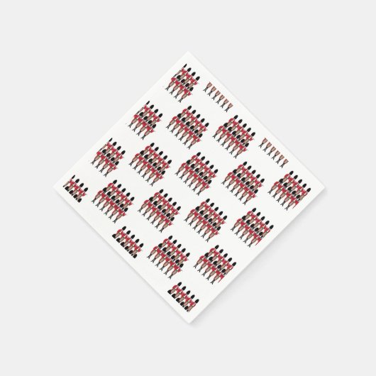 12日のクリスマス11ピアス配管 スタンダードカクテルナプキン (角)