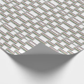 12日のクリスマス12のドラマーのドラムをたたくこと ラッピングペーパー (角)