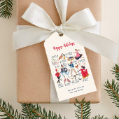 12日のクリスマス12ドラマーのドラム ギフトタグ