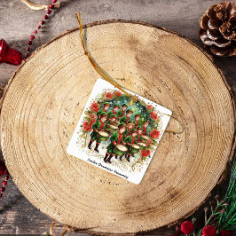 12日のクリスマス12ドラマーのドラム セラミックオーナメント