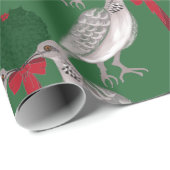 12日のクリスマス2羽のカメの鳩 ラッピングペーパー (ロールコーナー)